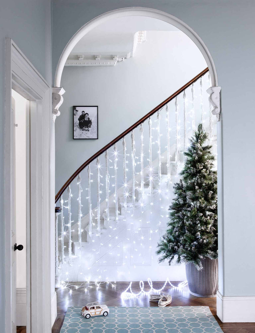 Ideen zur Weihnachtsbeleuchtung im Eingangsbereich