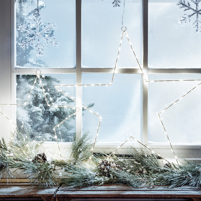 Fensterdeko Weihnachten Osby LED Sterne Weihnachtsgirlande