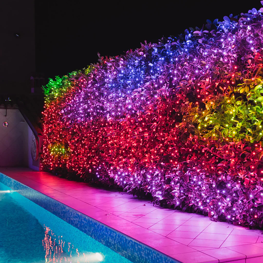 Lichtervorhänge Outdoor wetterfest & LED-effizient