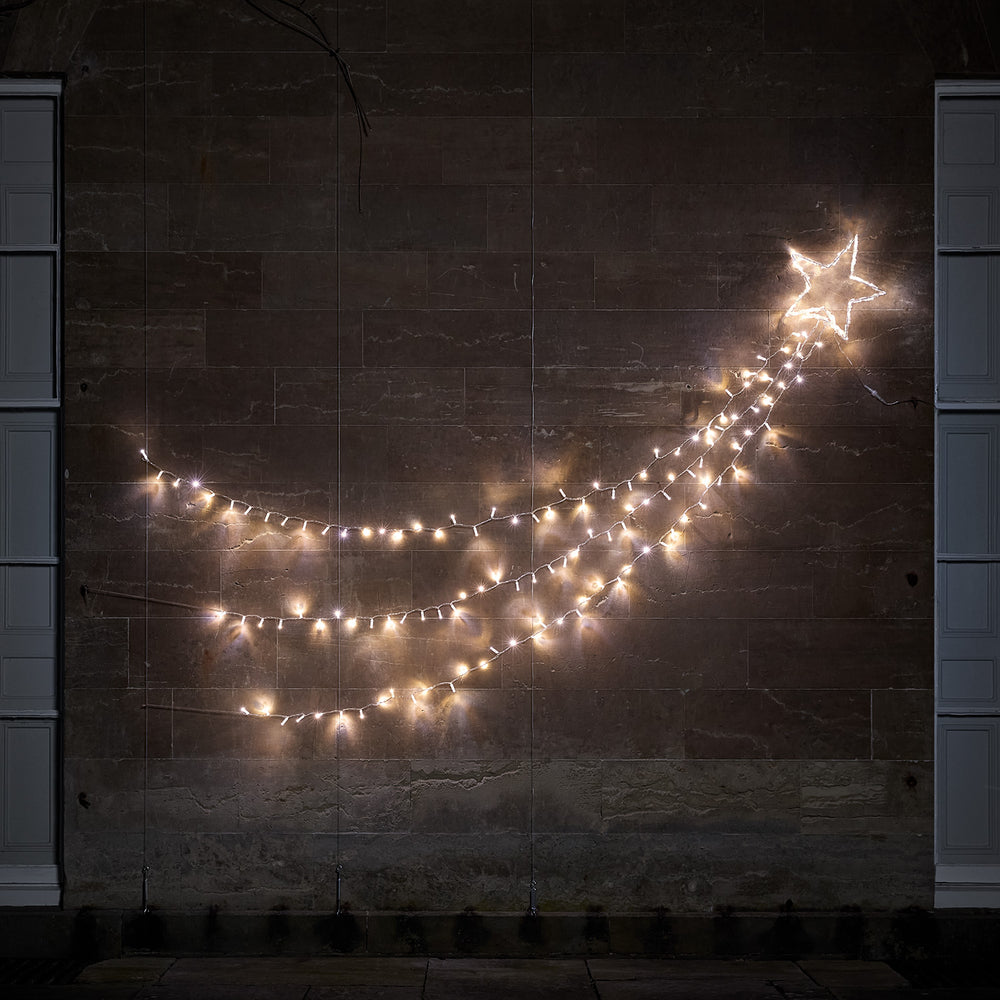 Weihnachtsdeko außen Bicolor LED Sternschnuppe