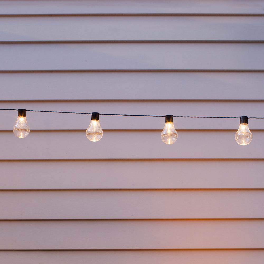 10er Zirkus Solar Party Lichterkette USB wiederaufladbar