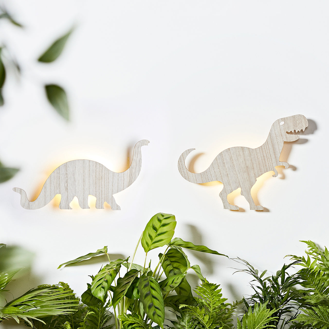 Wandlampe Dinosaurier Tyrannosaurus aus Holz
