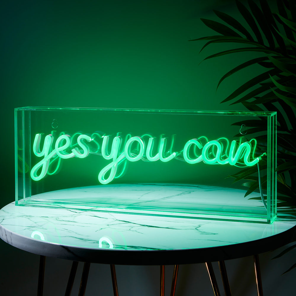 LED Neon Schriftzug Yes You Can