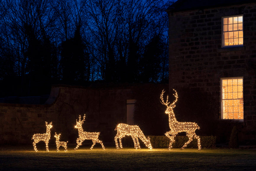 Weihnachtliche LED Rentier Deko