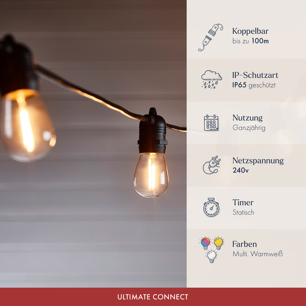 Ultimate Connect 5m 10er LED Lichterkette