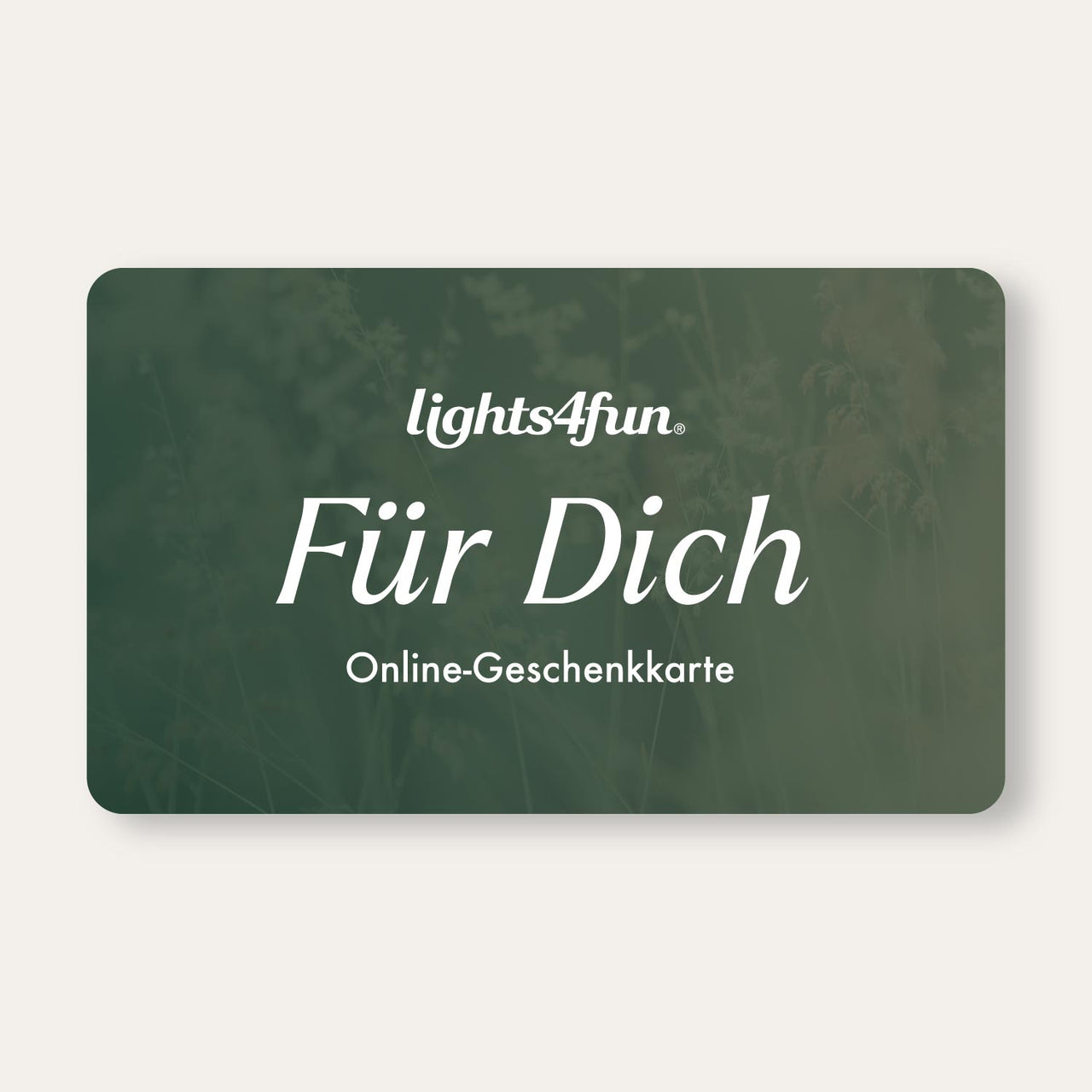 Lights4fun Online-Geschenkkarte