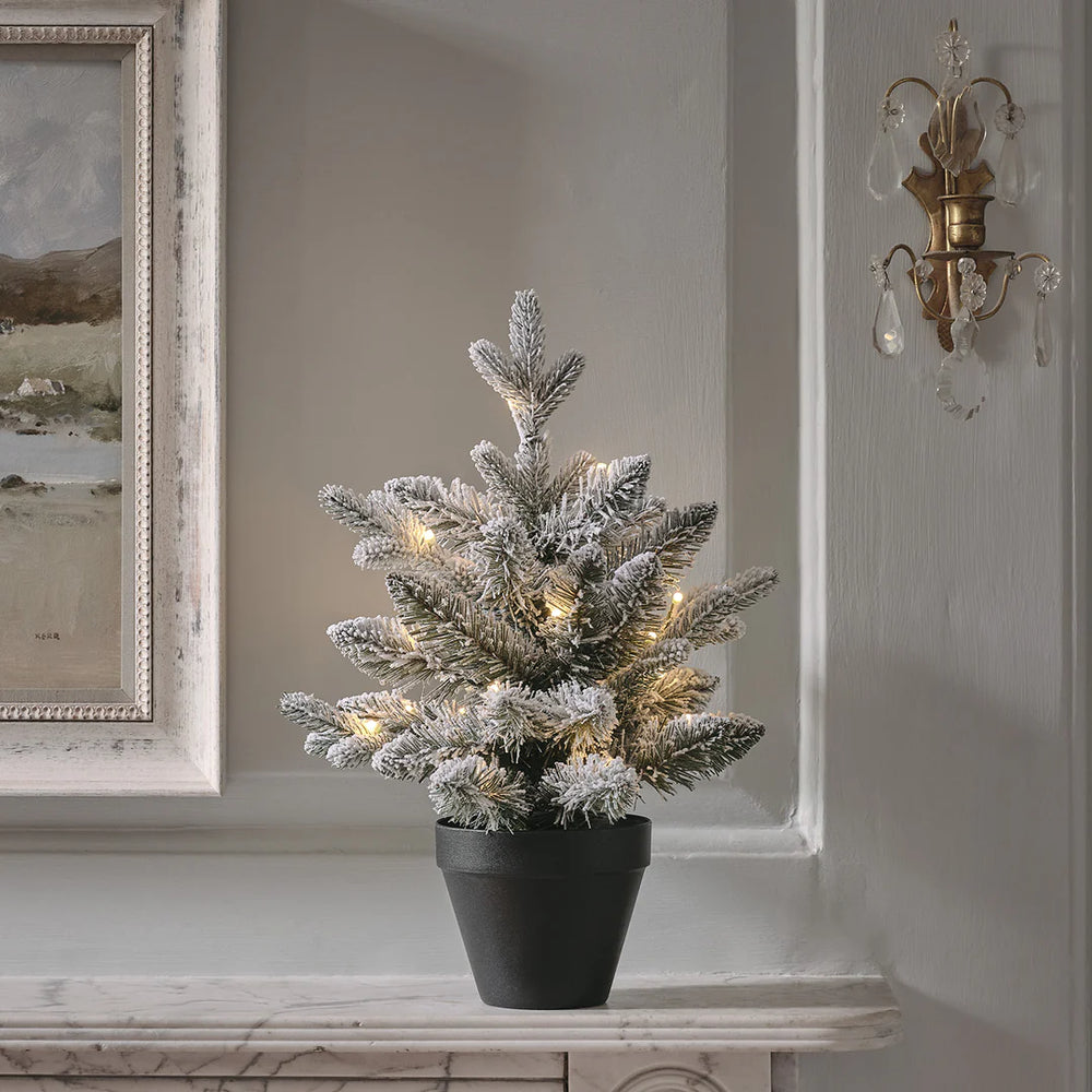 45cm verschneiter LED-Weihnachtsbaum