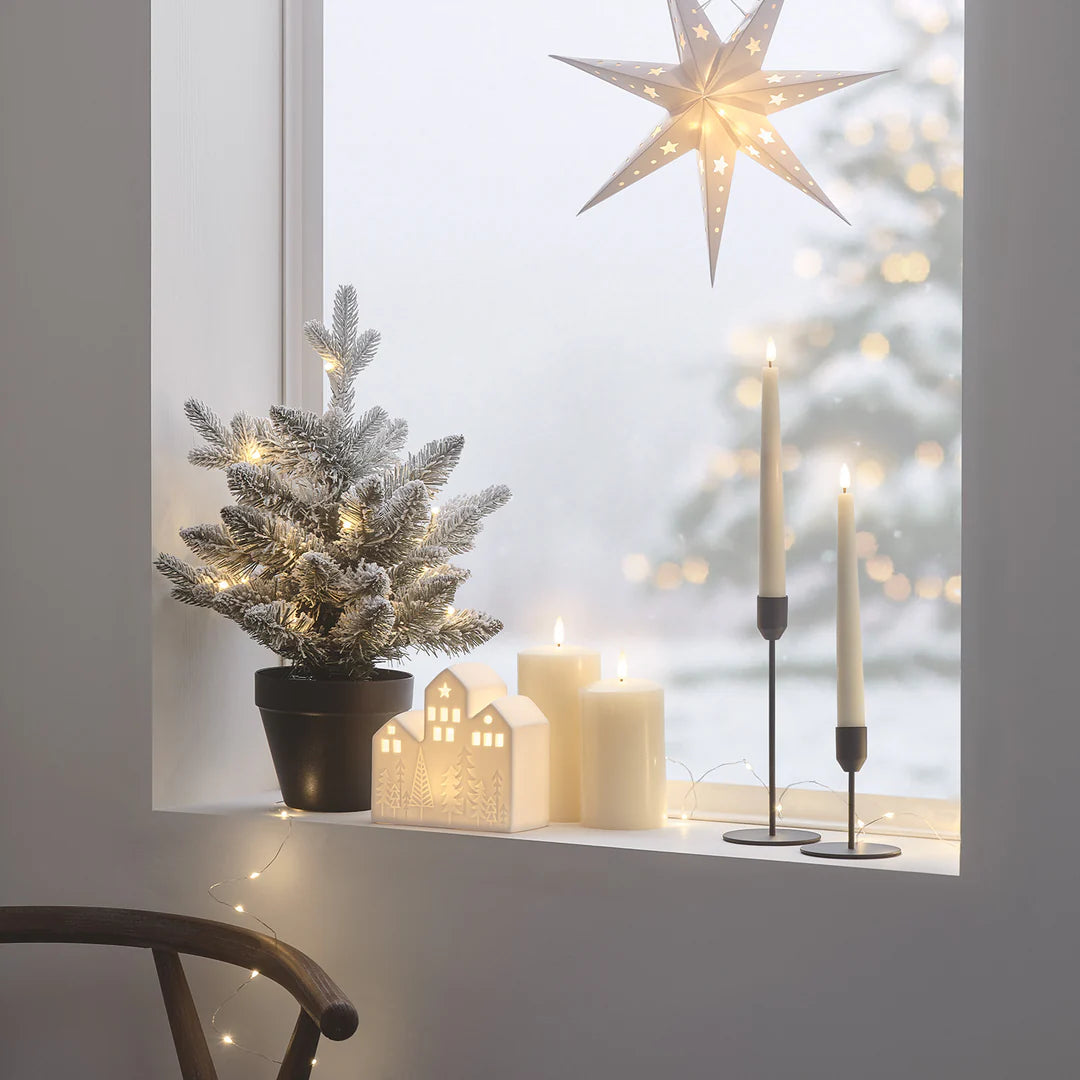 45cm verschneiter LED-Weihnachtsbaum
