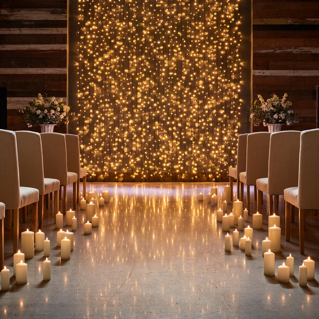 TruGlow® LED Stumpenkerze Echtwachs breit 25cm mit Fernbedienung