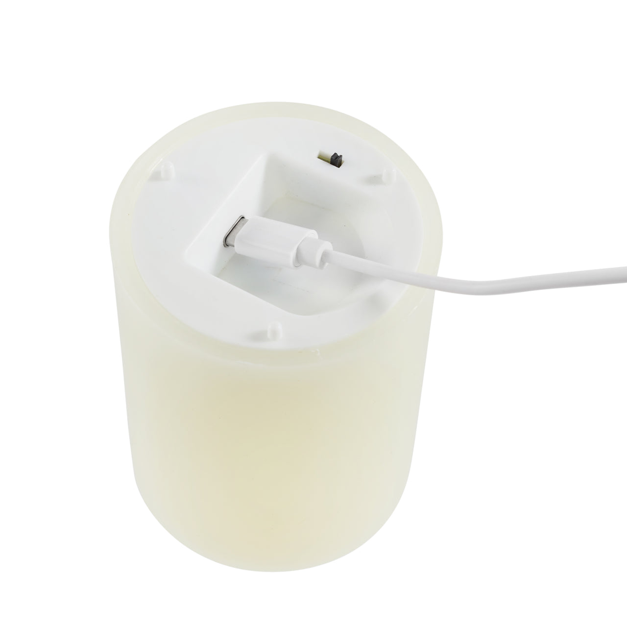 TruGlow® LED Kerze Echtwachs elfenbeinfarben 15cm wiederaufladbar