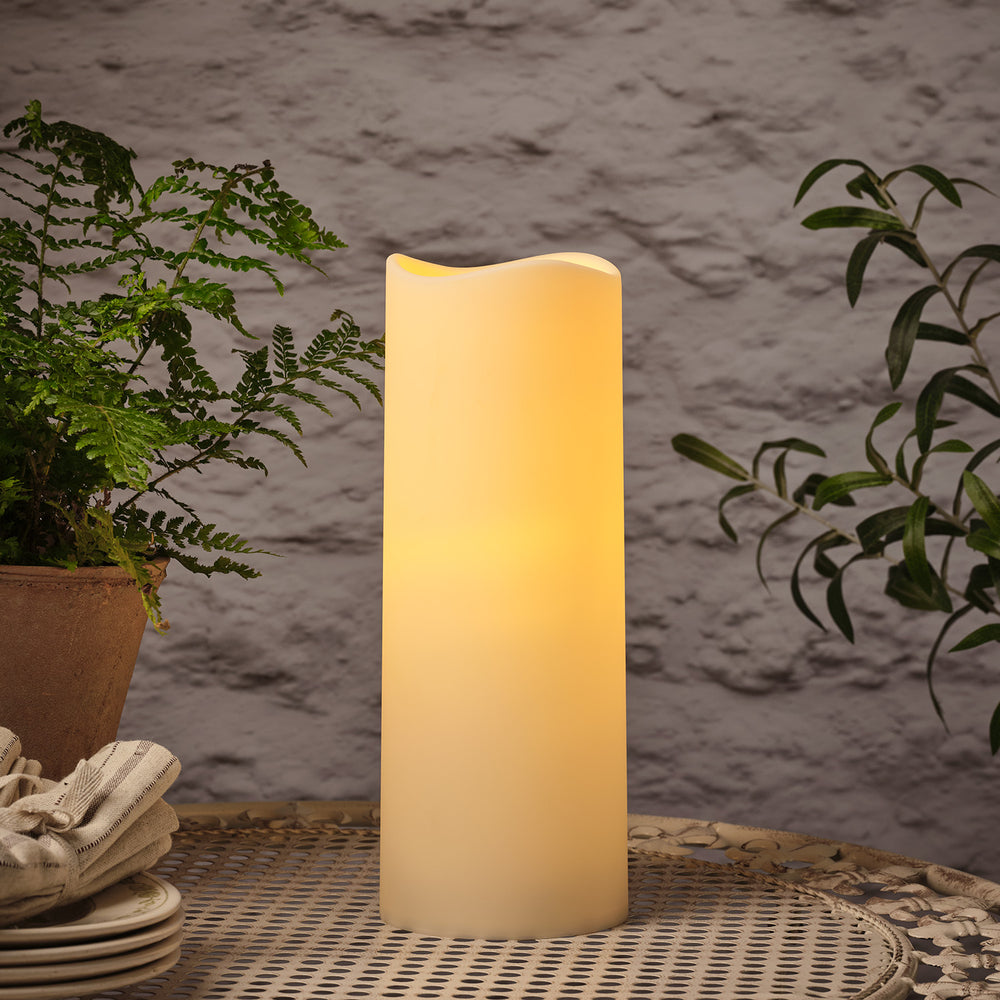 Outdoor LED-Kerzen → wetterfest & batteriebetrieben