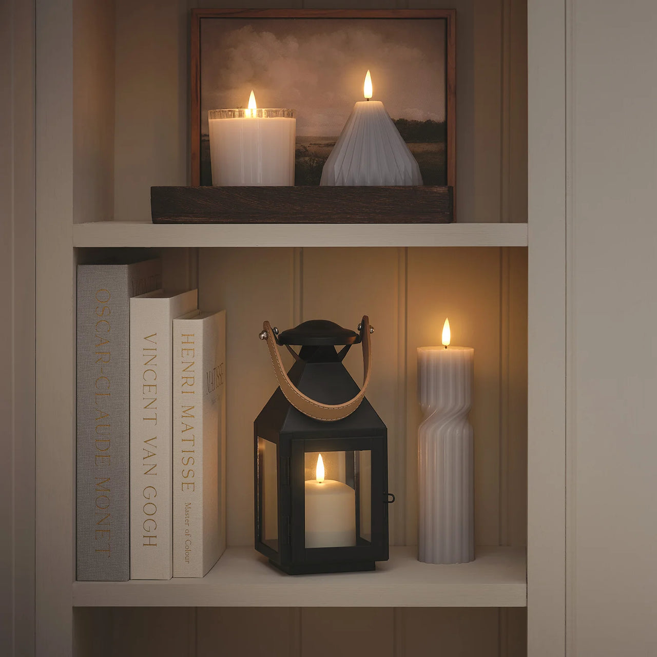 2er Set TruGlow® LED‑Stumpenkerzen mit Fernbedienung