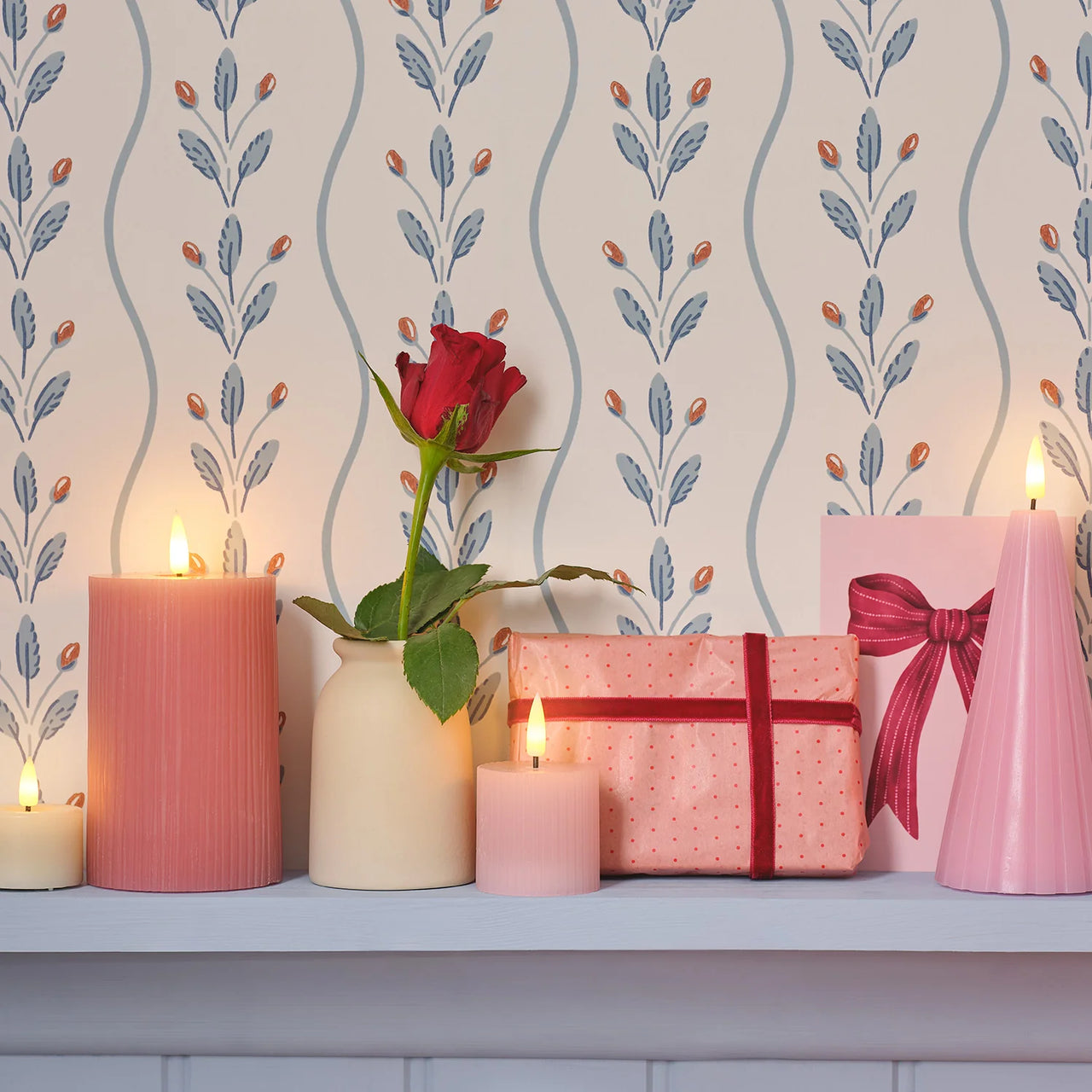 6er Set TruGlow® LED‑Votivkerzen geriffelt mit Fernbedienung