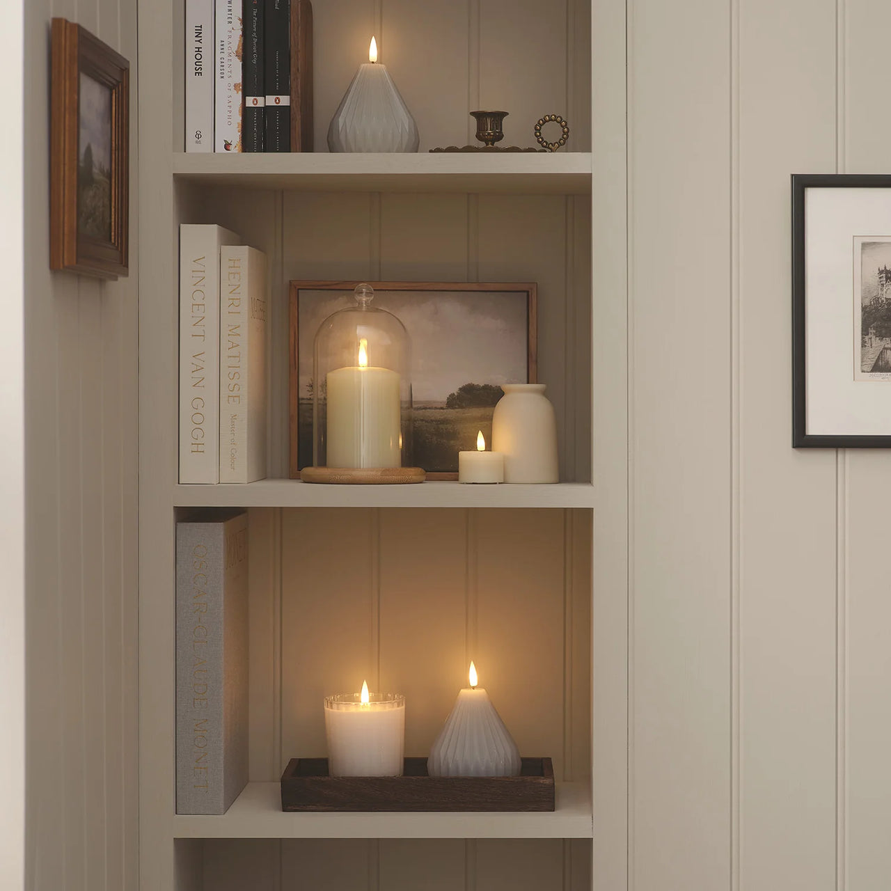 TruGlow® LED-Kerze im Glas mit Fernbedienung