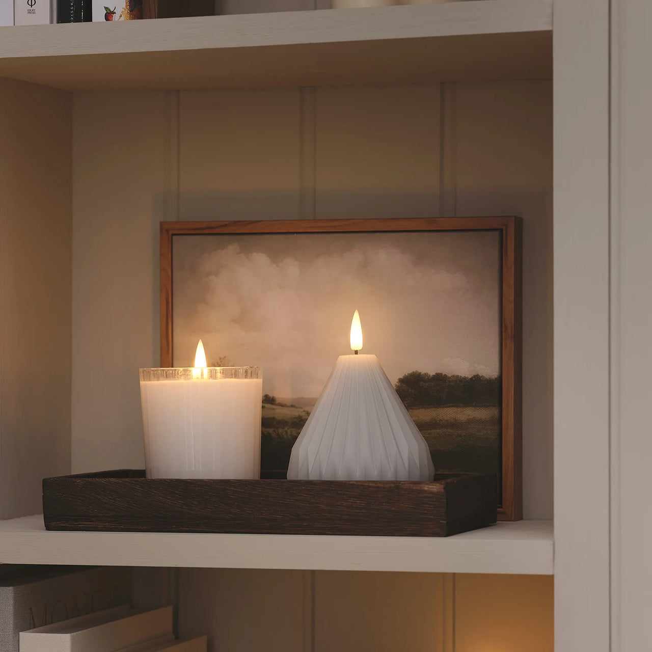 TruGlow® LED-Kerze im Glas mit Fernbedienung