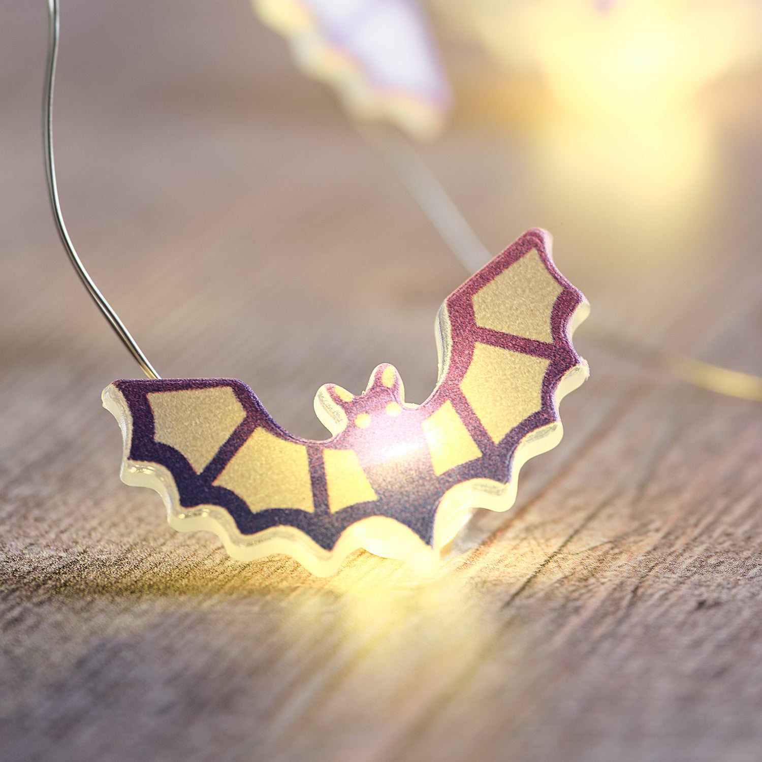 DOITOOL Fledermaus Lichterkette Für Halloween – Batteriebetrieben, IP44, 50.000 Stunden | Für Garten, Party & Wohnung