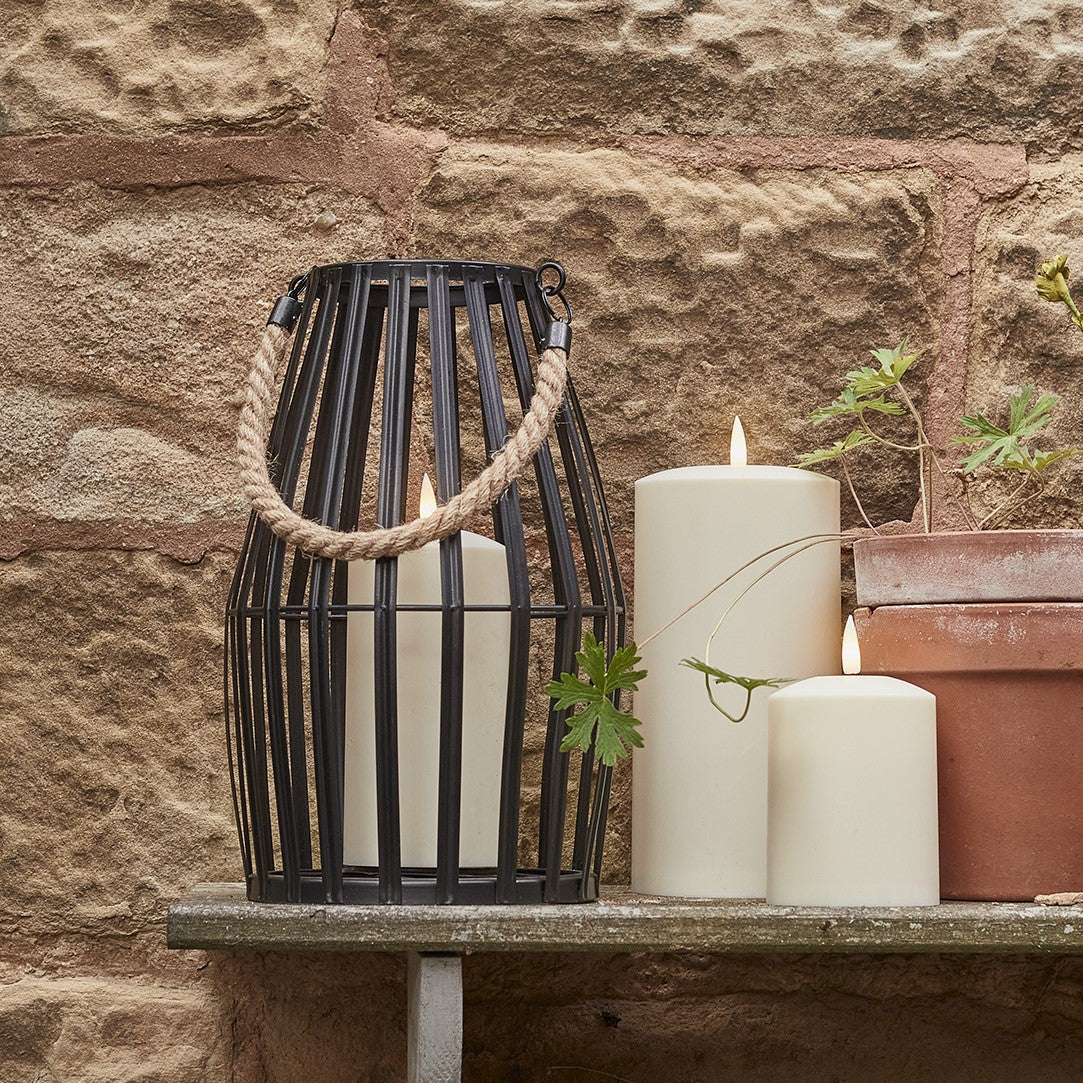 Beleuchtungsset Gartenlaterne und Outdoor Kerzen