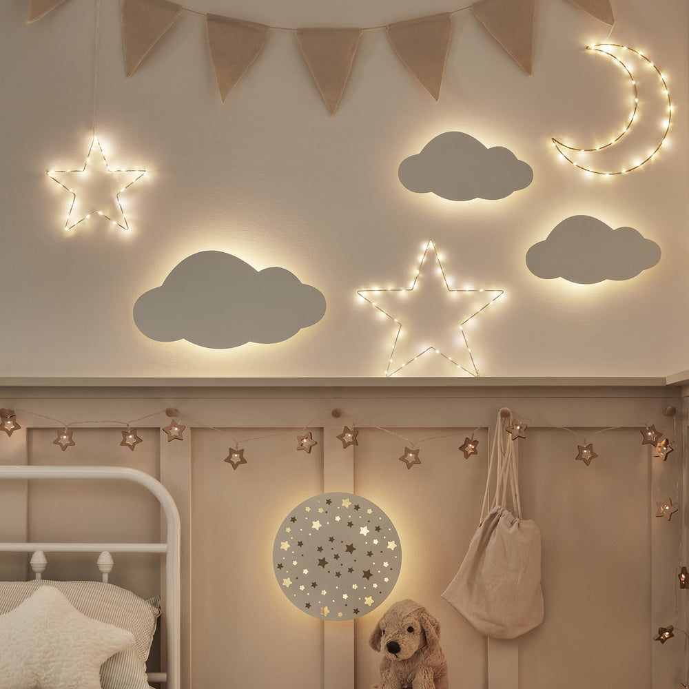 7er Set Night Sky Kinderzimmerlampen
