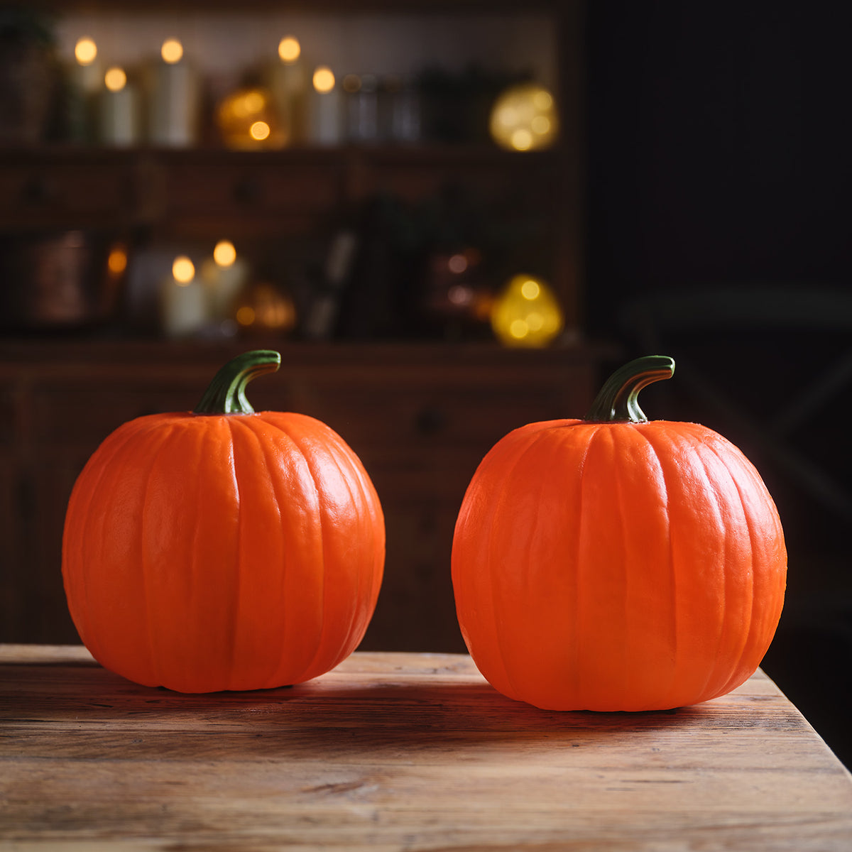 2er-Set Halloween-Kürbisse mit Sound & Licht