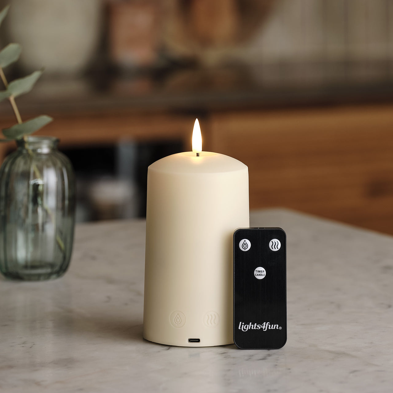 TruGlow AIR® LED Kerze mit Duftdiffusor & Duftöl-Bundle Frühling & Sommer