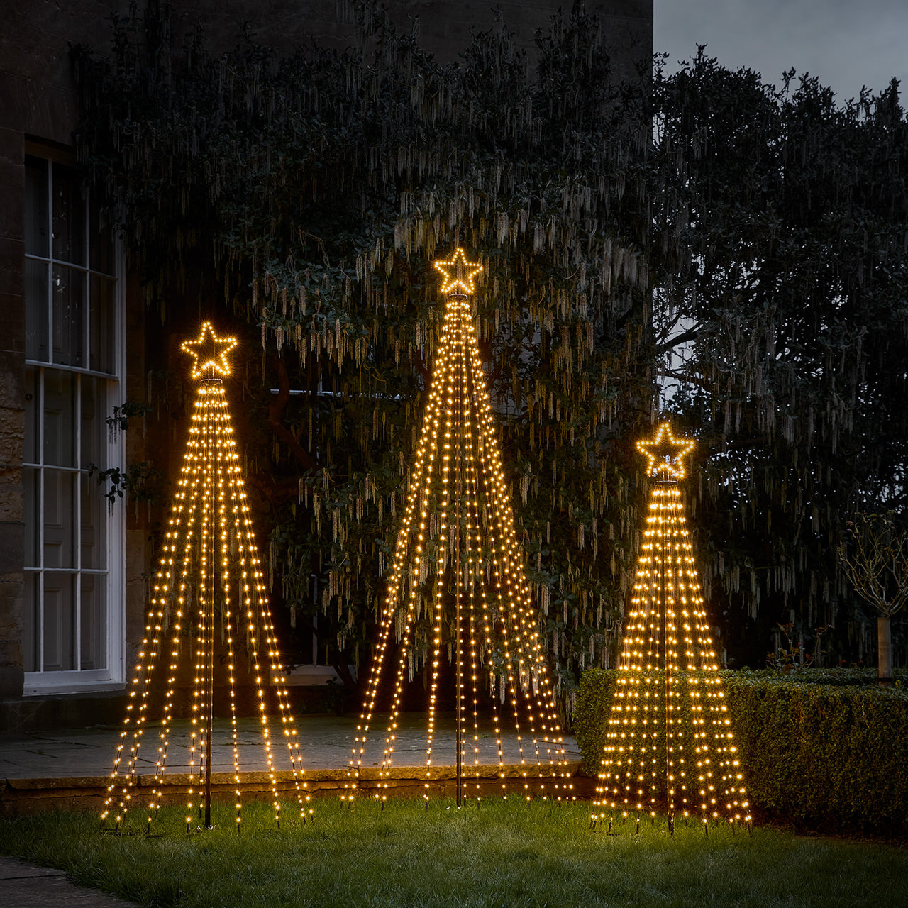 1,8m LED Baum Weihnachtsdeko außen warmweiß