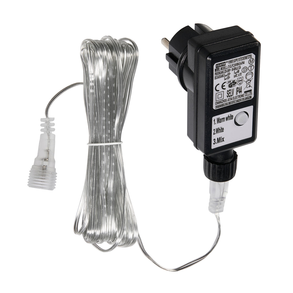24 V 6 W Ersatz-Transformator mit Timer und 3 Lichtmodi für Bicolor-LED-Rentiere