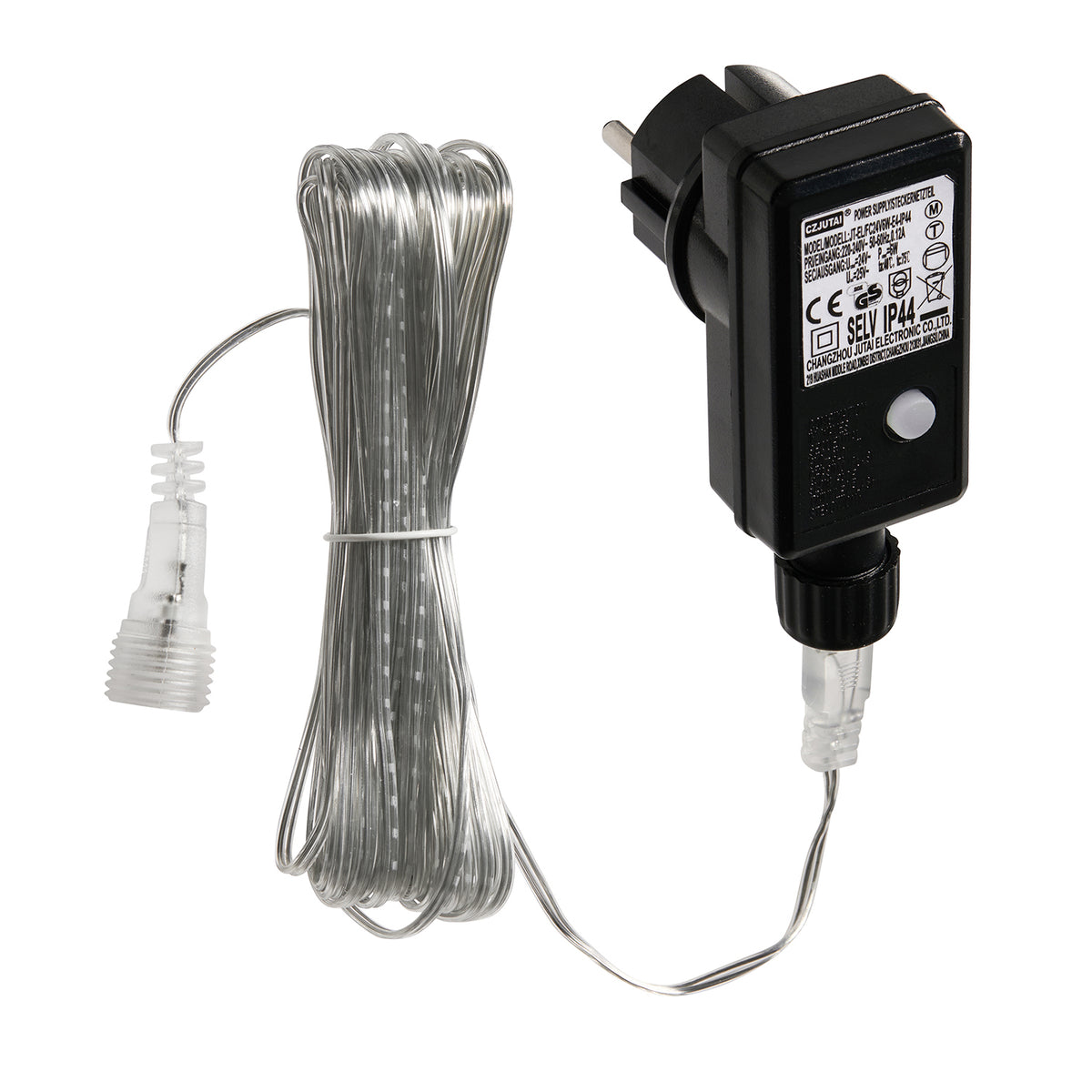 Ersatztransformator 24 V 6 W mit Timer und 8 Lichtfunktionen für LED-Sterne
