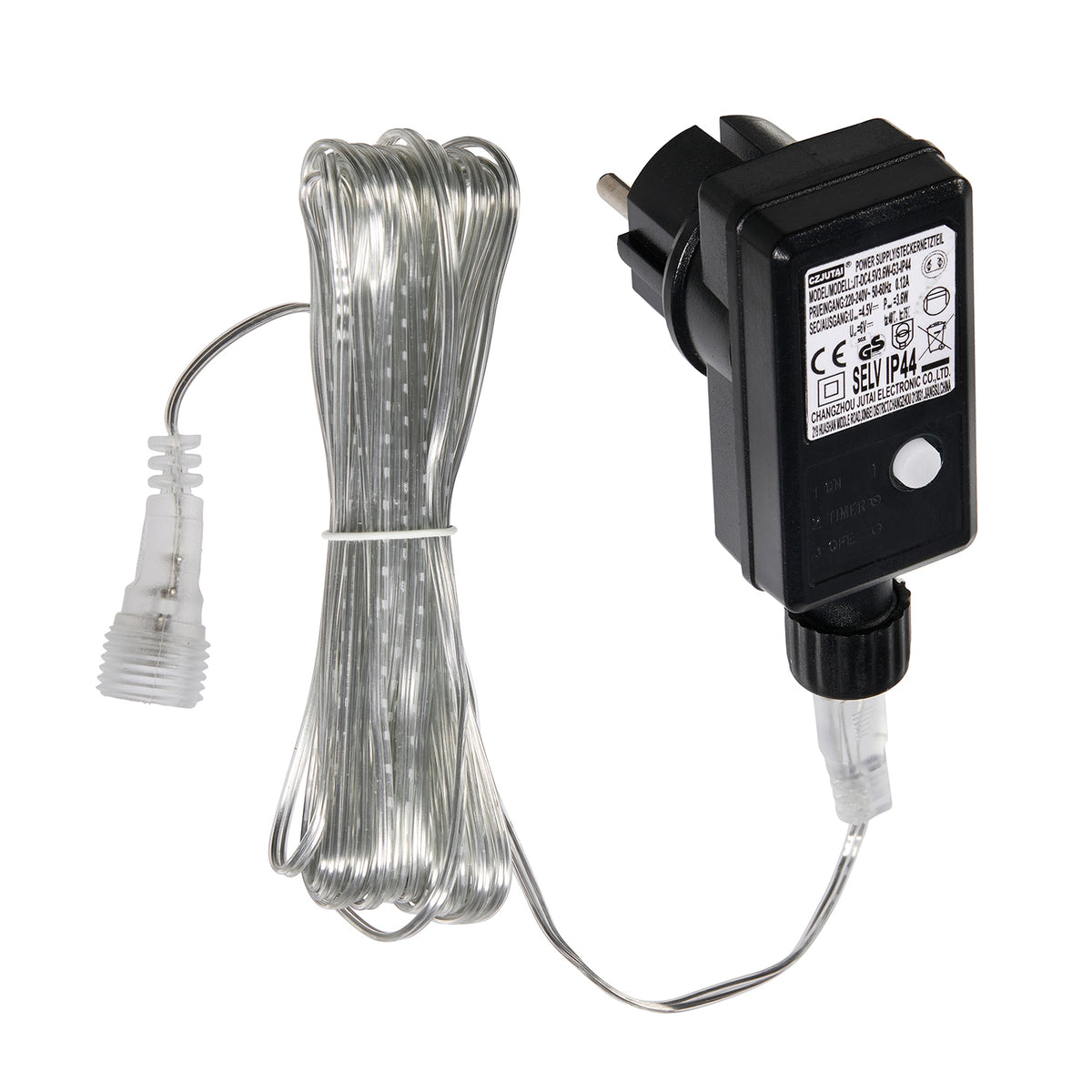 Ersatz-Transformator 4,5 V 3,6 W mit Timer für warmweiße LED-Rentiere und LED-Kegel