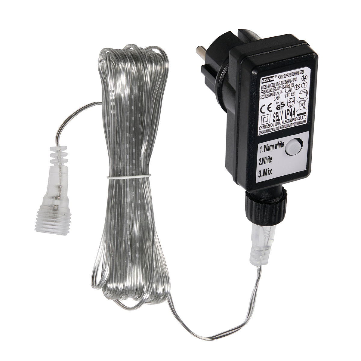 Bicolor Ersatz-Transformator 4,5 V 6 W mit Timer für LED-Rentiere und LED-Pilze