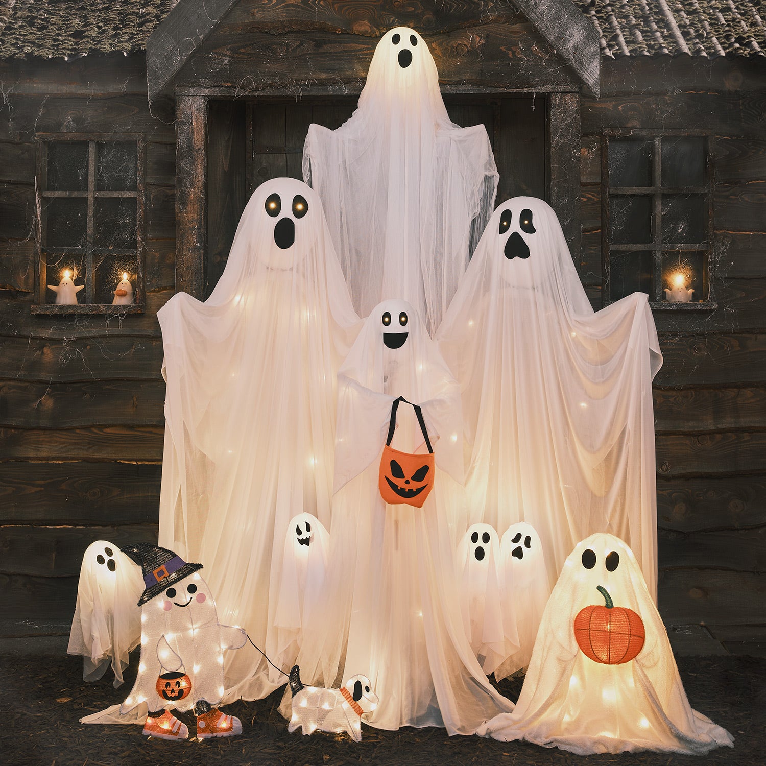 3 Gruselige Geister-Deko Für Halloween – Niedliche Geister-Figuren Für Tisch, Zimmer, Küche Oder Party