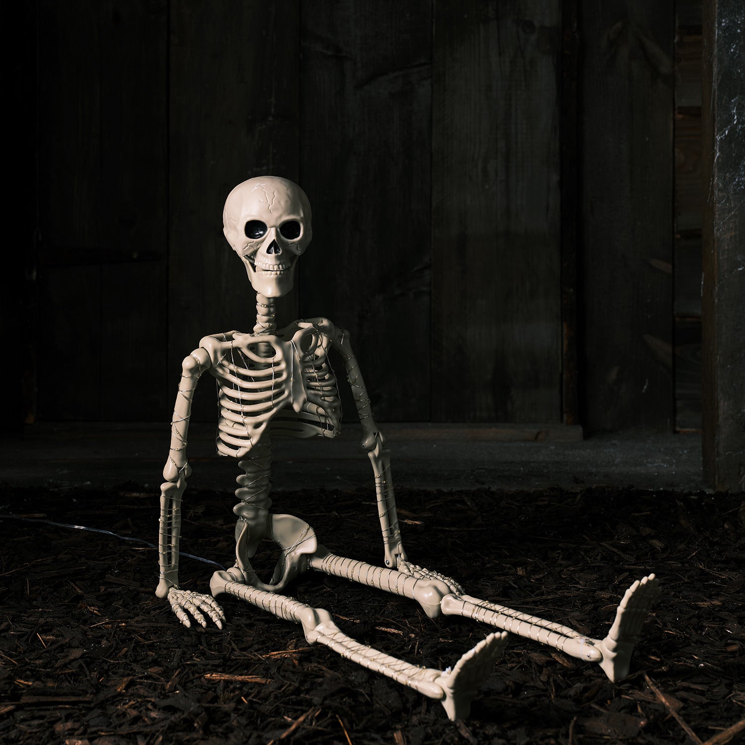 Widmann Dekofigur Skelett Aus Gummi, Ca. 55 Cm – Perfekt Für Halloween-Party & Grusel-Deko