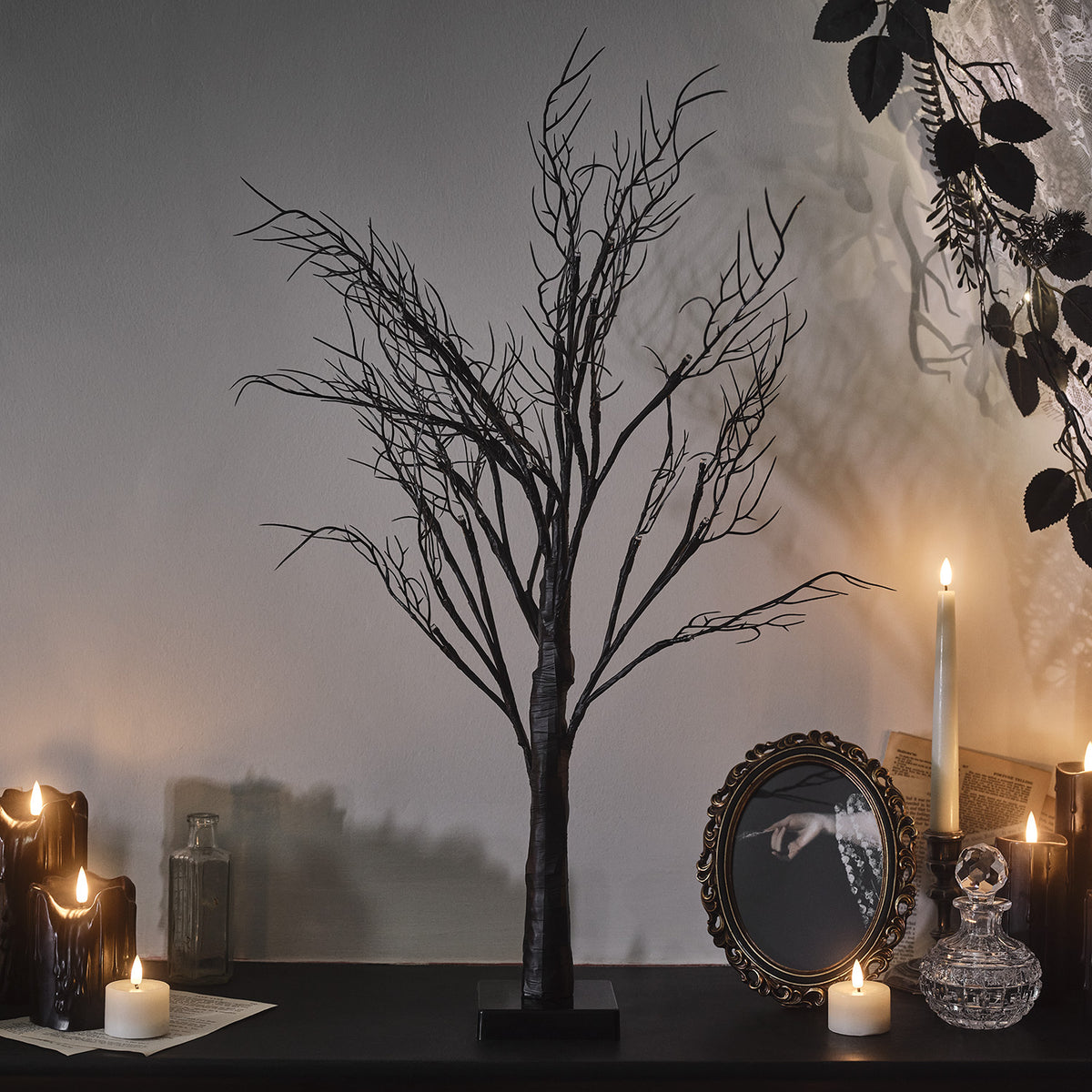 70cm Halloweendeko LED Baum