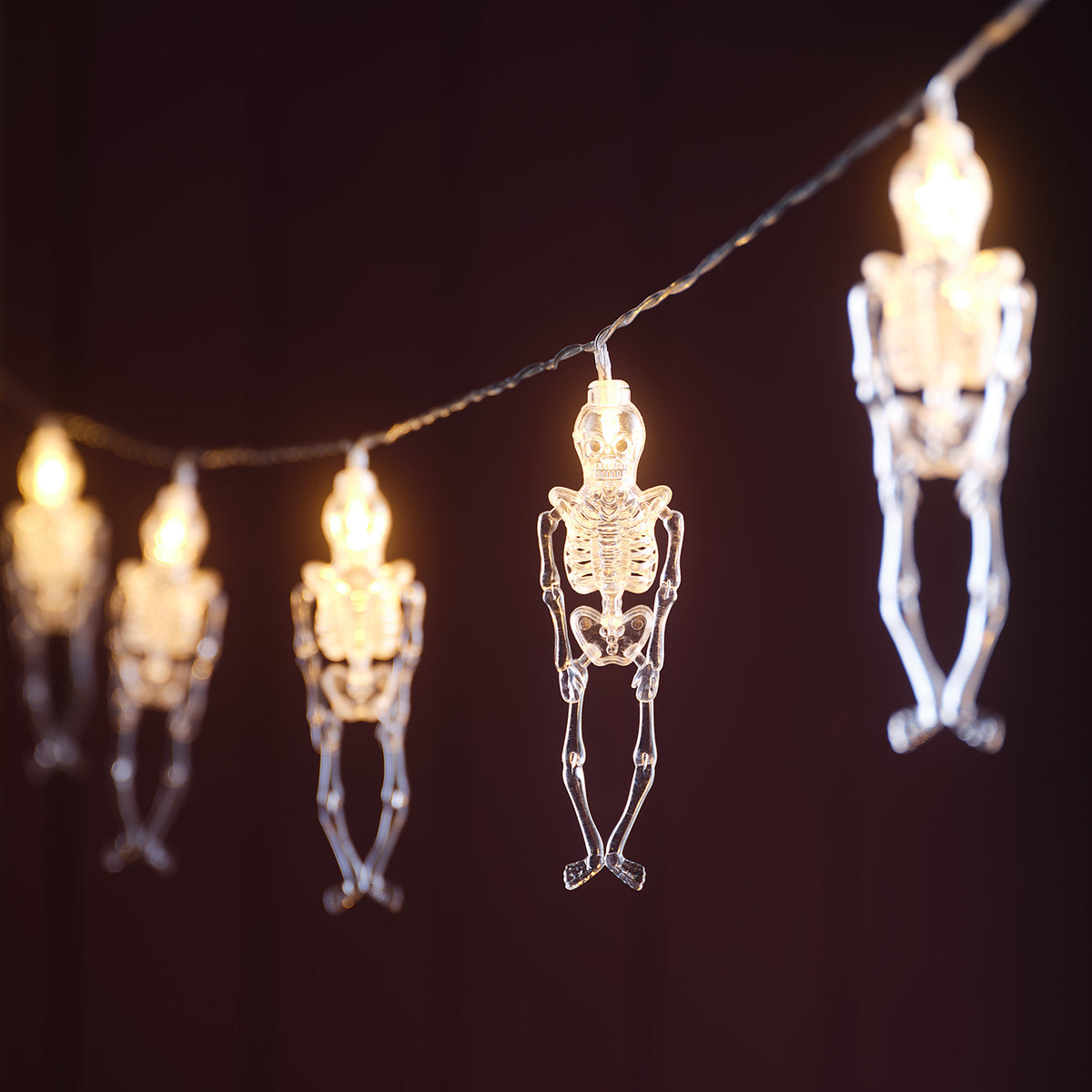 10er LED Lichterkette Skelett