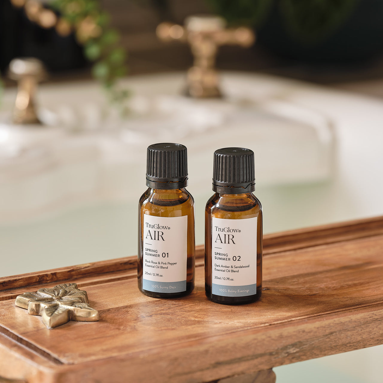 TruGlow AIR® LED Kerze mit Duftdiffusor & Duftöl-Bundle Frühling & Sommer
