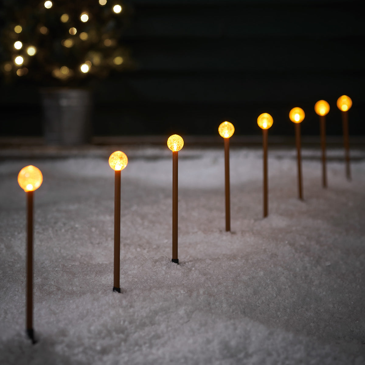 8er Set LED Stableuchten Bubble