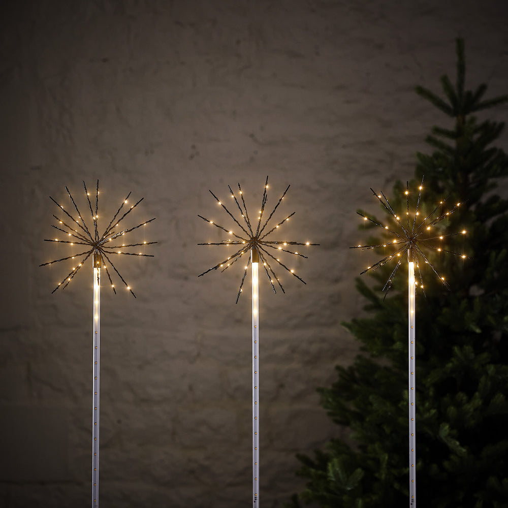 3er Set 70cm LED Starburst Stableuchten
