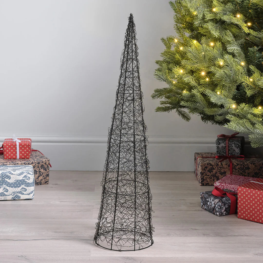 80cm LED-Weihnachtsbaum aus Draht