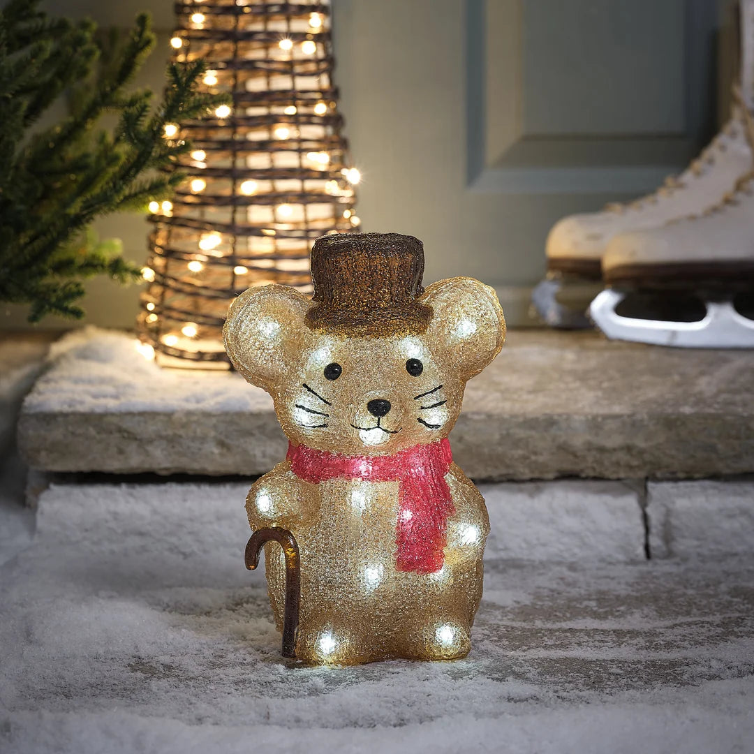 LED-Weihnachtsfigur Merlin die Maus, 25 cm, für Außen