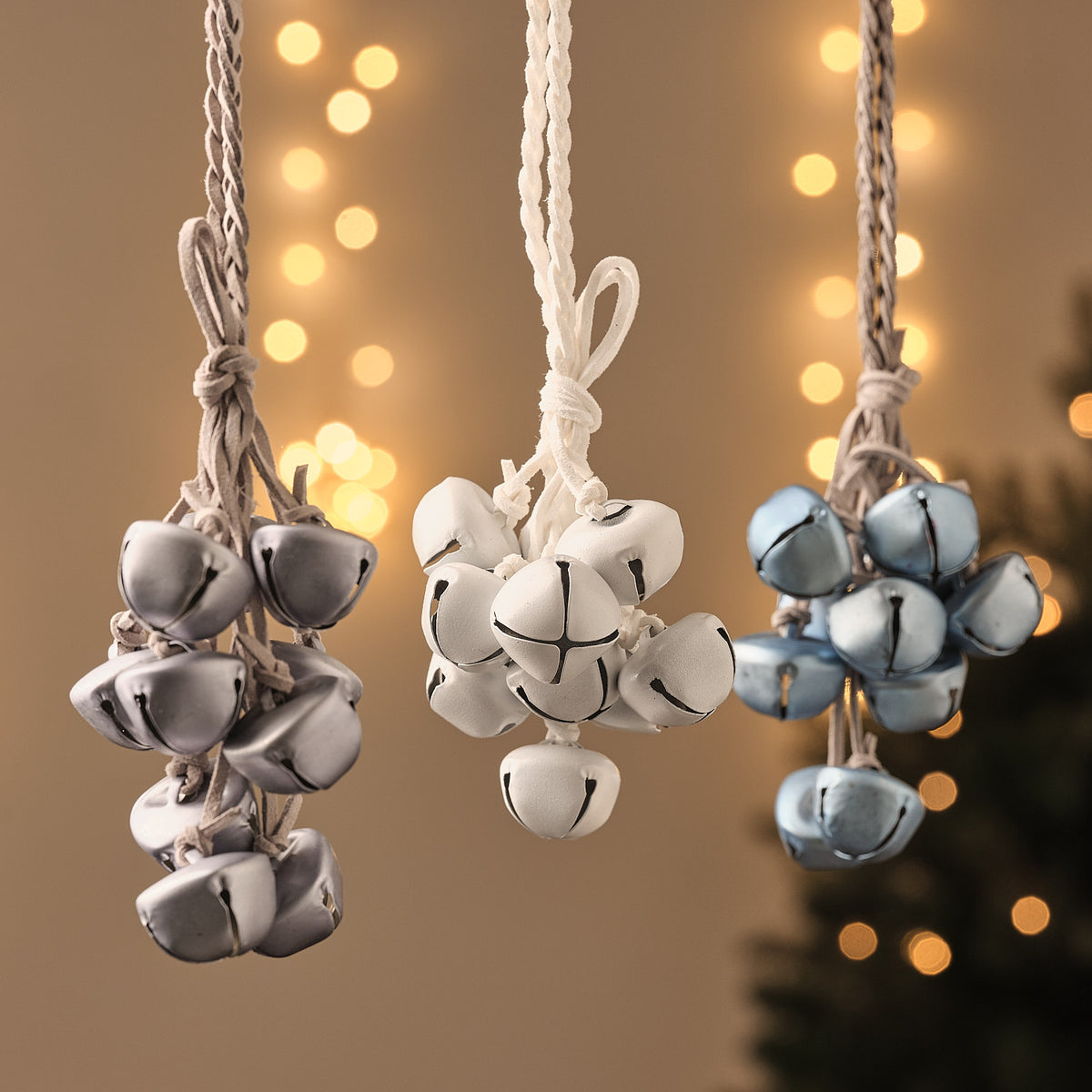 3er-Set hängende Glockenanhänger für Weihnachten