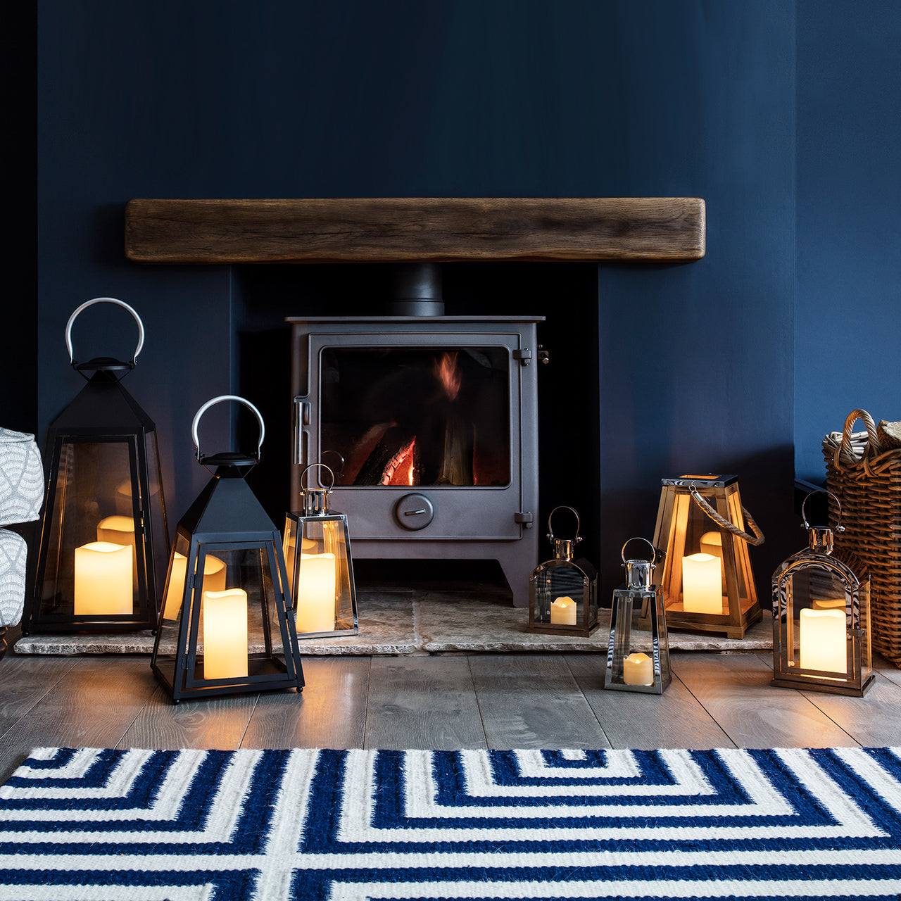 Miners Edelstahl LED Laterne