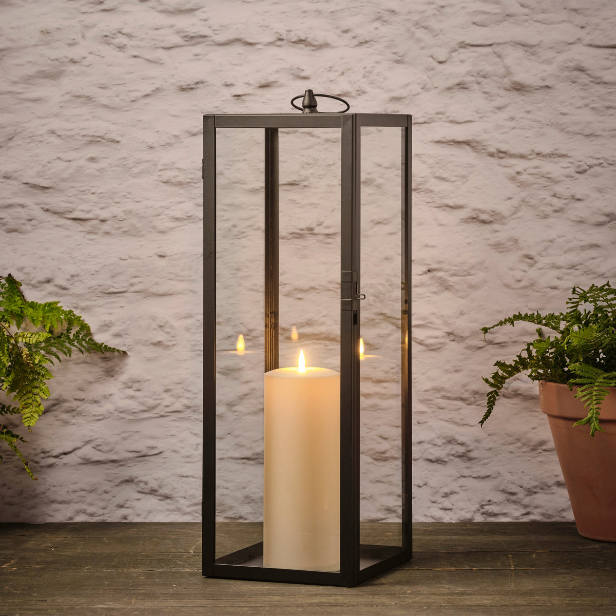 60cm Bowen Gartenlaterne mit TruGlow® Outdoor Kerze