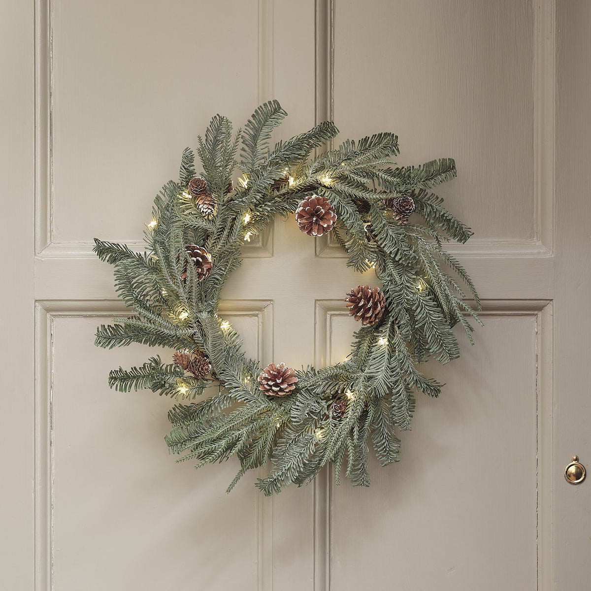 50 cm LED-Weihnachtskranz Once Upon a Star für den Außenbereich mit Timer