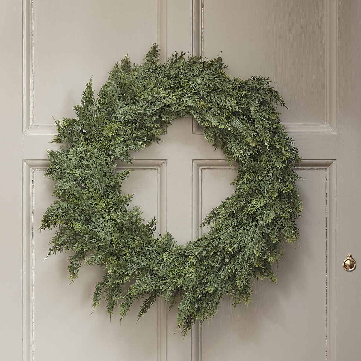 Set aus beleuchtetem 60 cm Weihnachtskranz mit Tannenzapfen und 180 cm Girlande