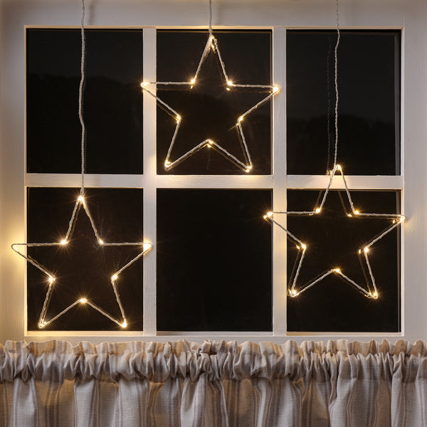 Osby LED Stern Fensterdeko 3er Set