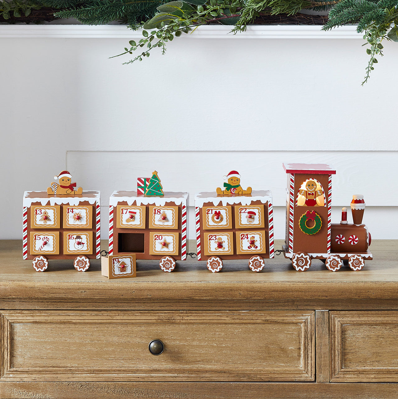Lebkuchenzug Adventskalender zum Befüllen