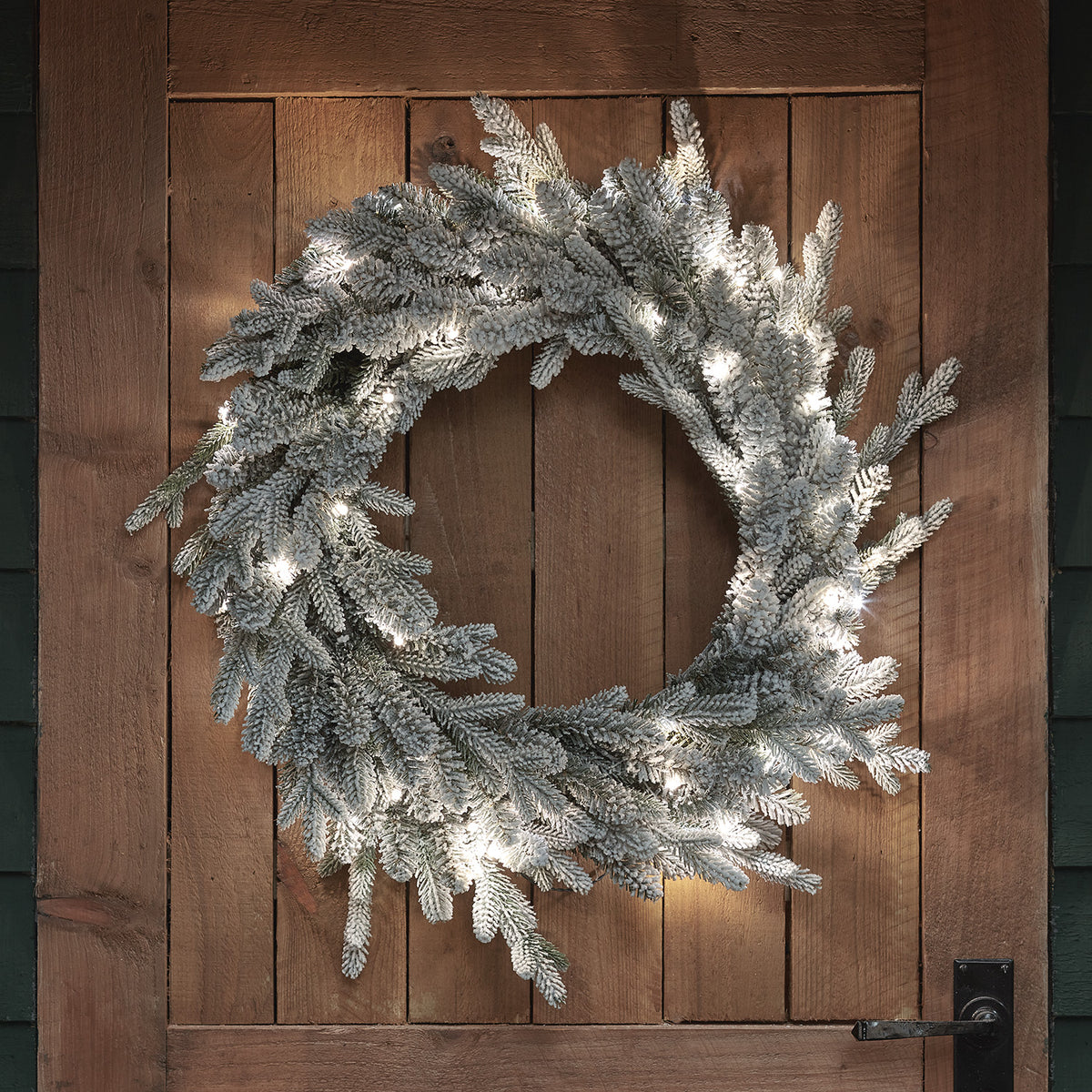 60cm verschneiter Outdoor-Kranz