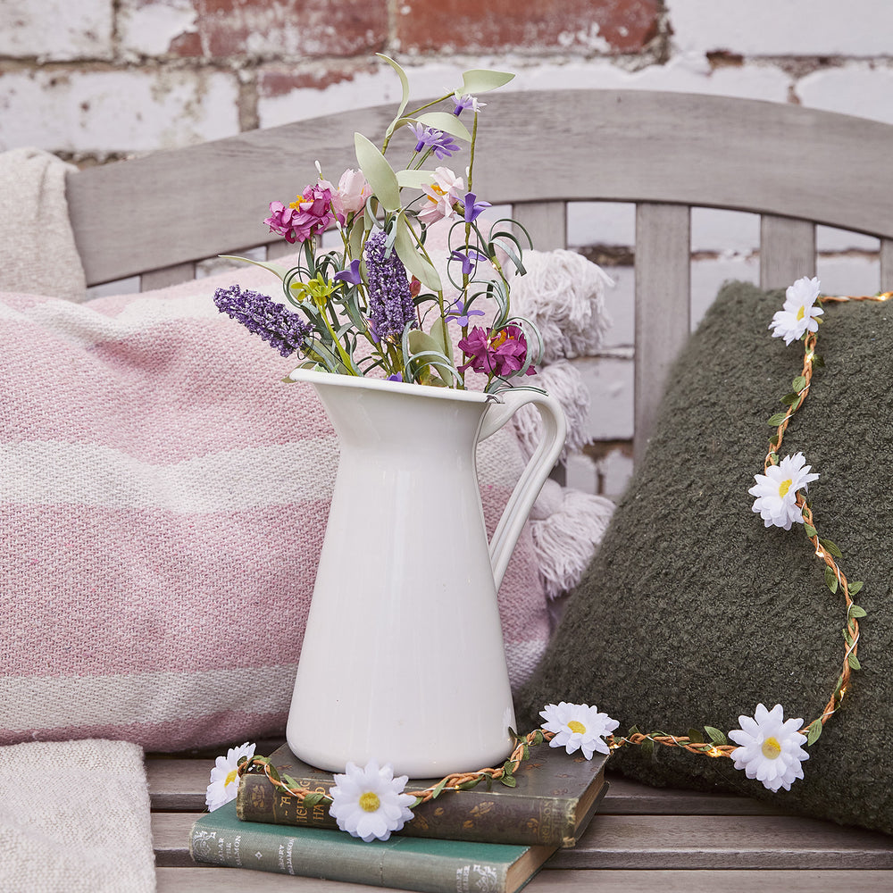 2m LED Micro Girlande Gänseblümchen