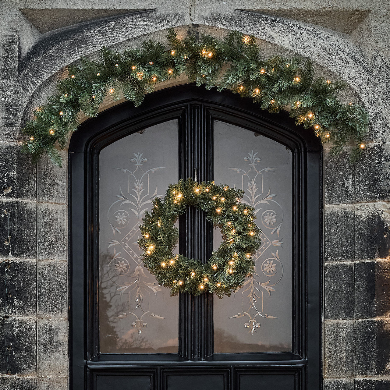 Outdoor Weihnachtsdeko-Set mit Beleuchtung
