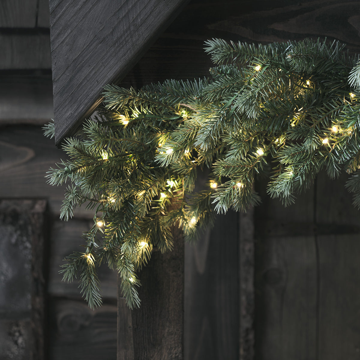 Bicolor LED Weihnachtsgirlande Tannenzweige
