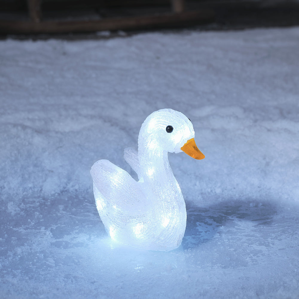 19cm LED Acryl Weihnachtsfigur Susie der Baby Schwan